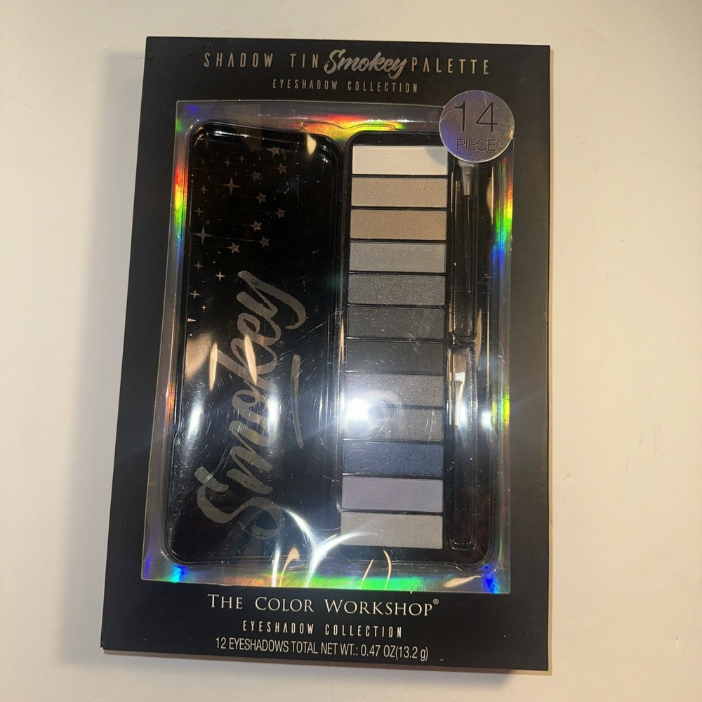 The Color Workshop Eyeshadow Collection Shadow Tin Smokey Palette 14 Piece